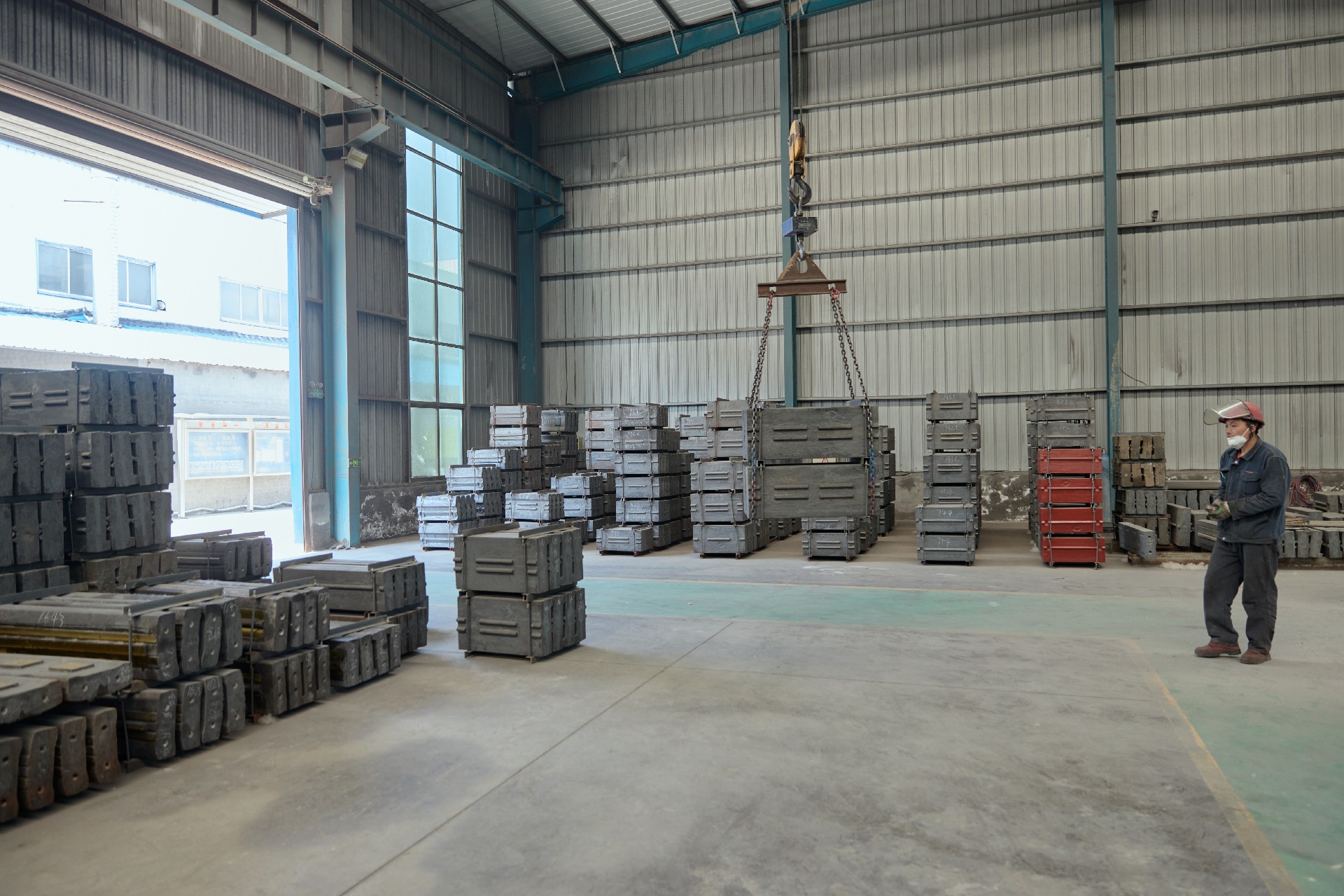 Finished wear part yard