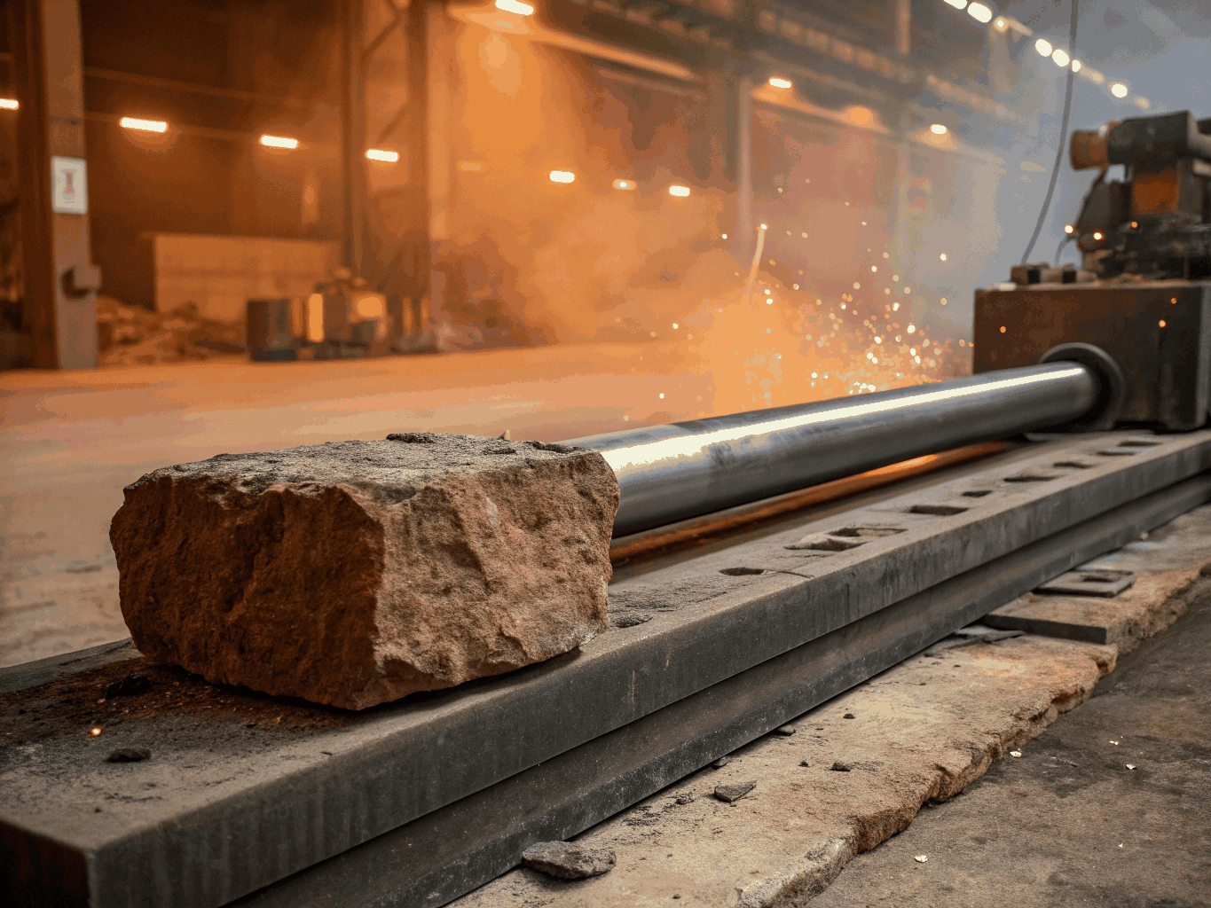 Precision-cast blow bars for impact crushers