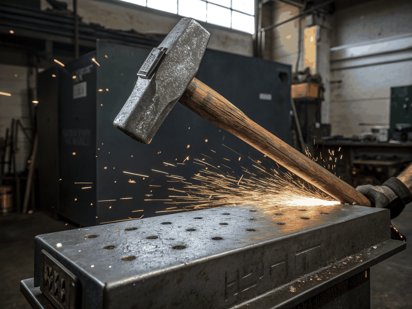 Precision-cast VSI crusher hammers showing reinforced impact surface